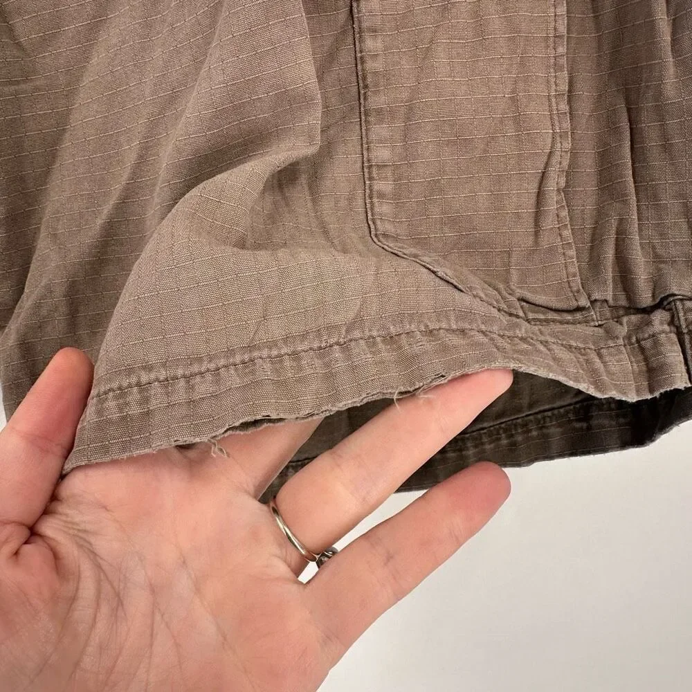 Patagonia Men’s‎ Cargo Shorts Size 34 Brown Compound Ripstop Worn Cotton Hiking